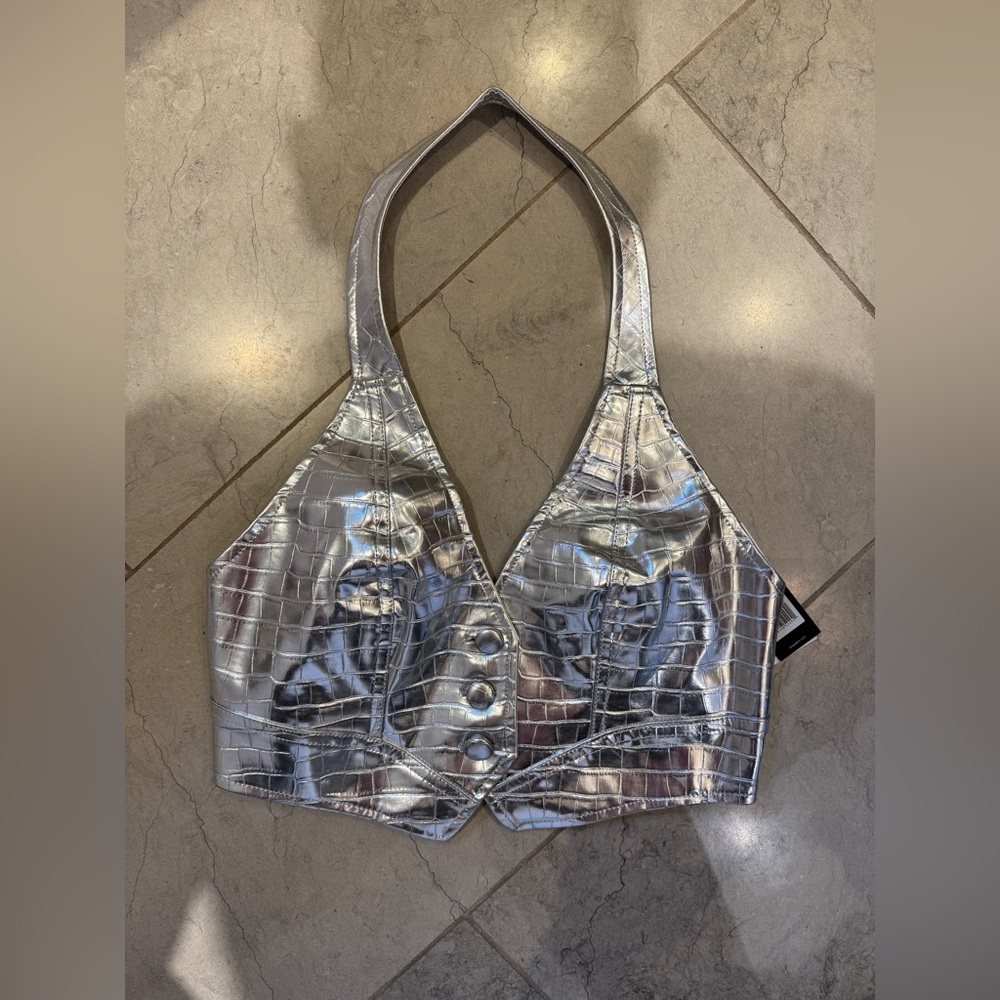 AFRM from Revolve Silver Harlan Vest